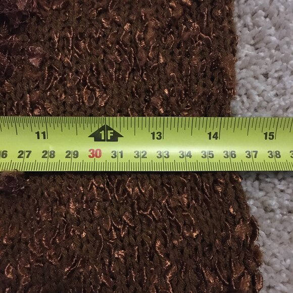 Y2K Cotton Fuzzy Fringed Knit Single Button Cardigan - Picture 12 of 15